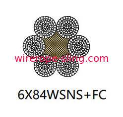 Staaldraadkabel met hoge weerstand, niet roterende staalkabel 6 x 84 Wsns