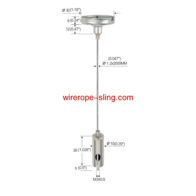 Hardware Fittings Kabel Hanging System With M4 Female Thread Aangepaste YW86014