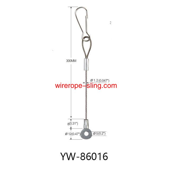 Hardware Fittings Kabel Hanging System With M4 Female Thread Aangepaste YW86014