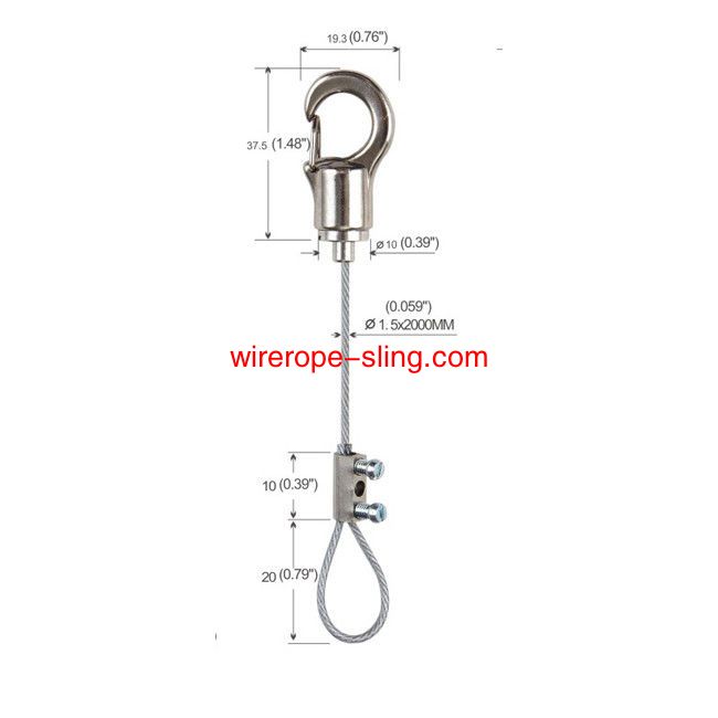 Hangsystemen voor de ondertekening van de plafonds Licht Fittings met Haak Fastener YW86018