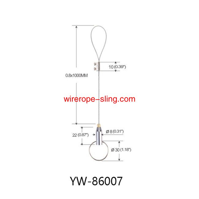 1.2mm Cable Suspension Kit Nickel Plated Brass YW8606